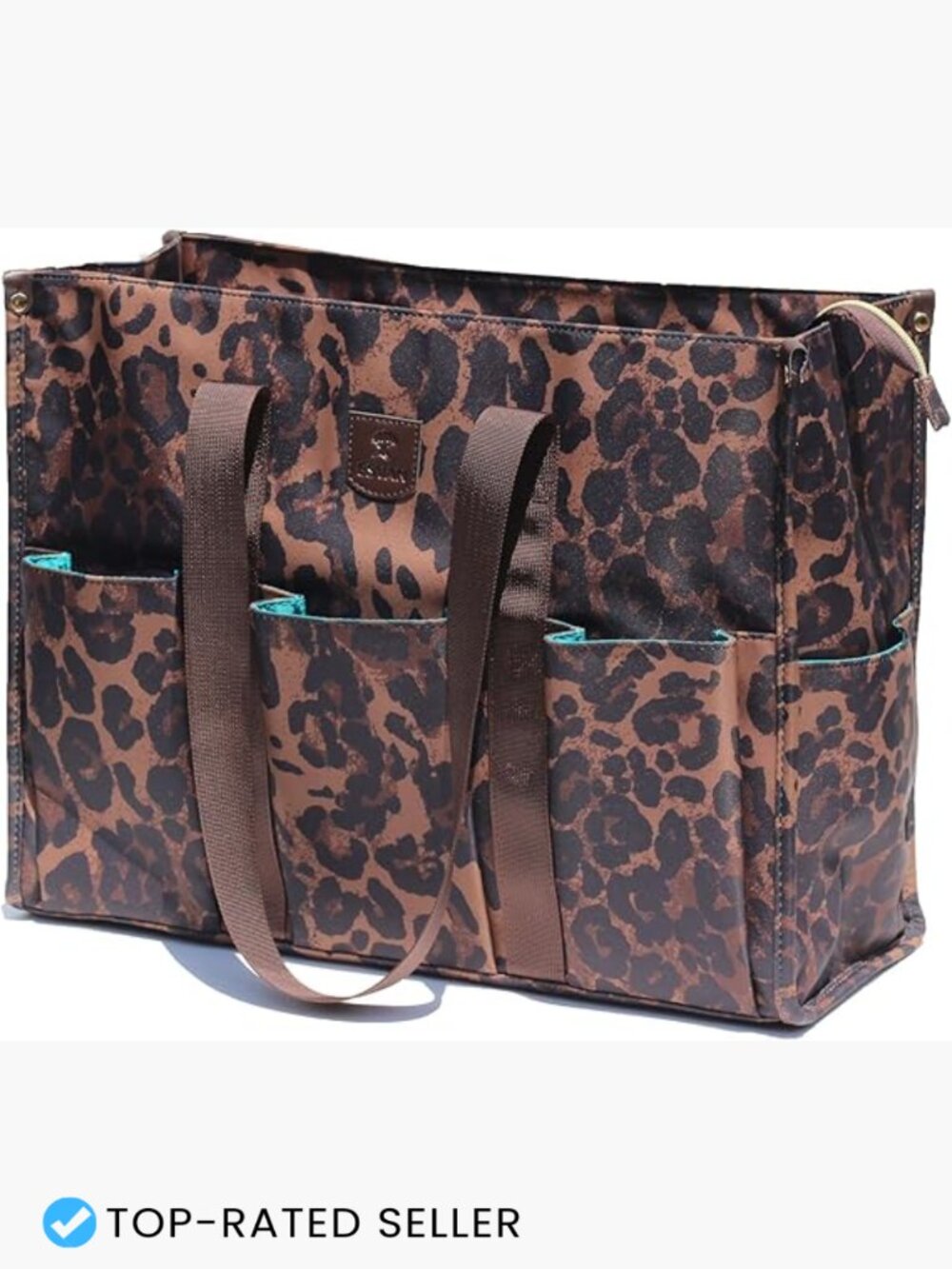 Utility Tote Bag with Zip Top Waterproof Large Capacity For Work Travel